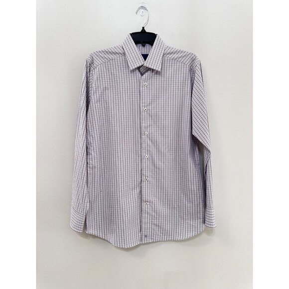 David Donahue button up long sleeve dress shirt size 15.5 32/33 - Picture 1 of 5